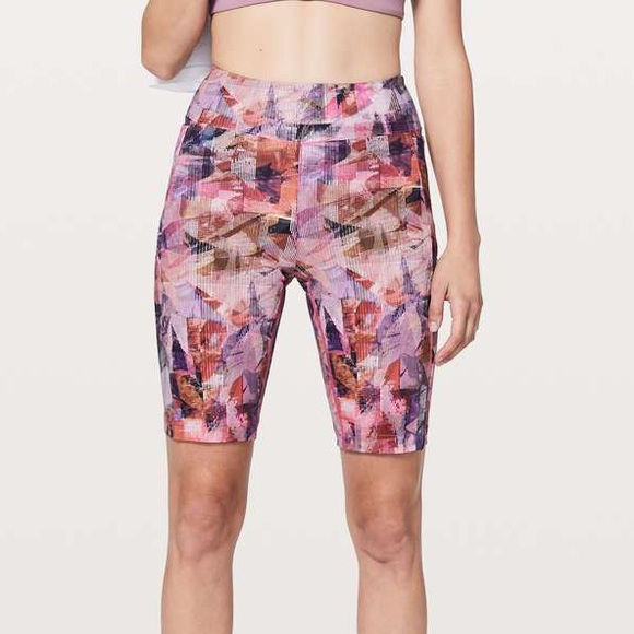lululemon athletica Pants - Lululemon On Pace Short Sun Dazed Multi Pink